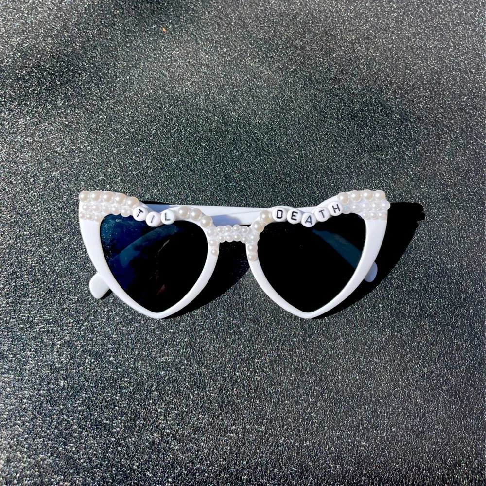 Til Death White Pearl Sunglasses - Picture 1 of 2